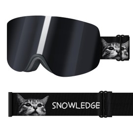 Snowledge Snow Goggles for Women&Youth, Cylindrical Ski Goggles Anti-Fog/UV400 Protection, Ideal for Ladies, Teens, Small Faces Snowboard Goggles