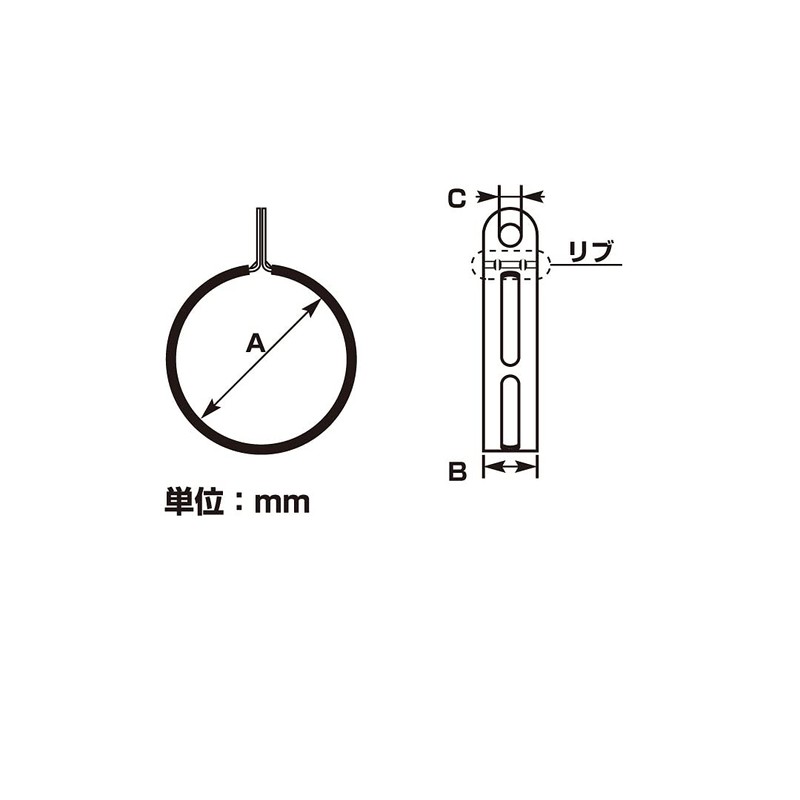 KITACO 0900-995-10090 Stainless Steel Muffler Band for φ90, 1-Piece, General