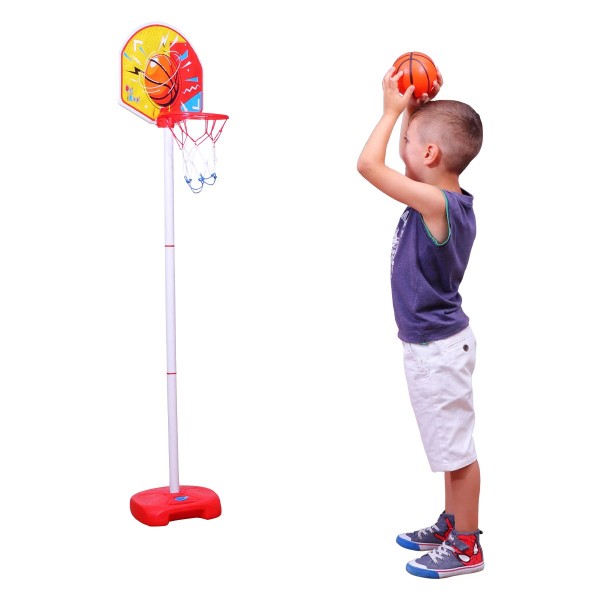 Ogi Mogi Toys Kids Basketball Hoop Stand Set, Adjustable Height