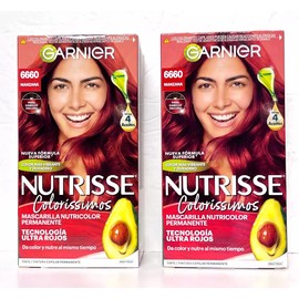 2 Pc Garnier Hair dye Nutrisse shade 6660 MANZANA Truffle Hair Color Hair Dre