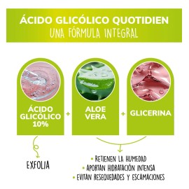 Serum Acido Glicolico 10 Quotidien Aloe Vera Glicerina Skin Care Suero Exfoliacin Efectiva Skincare Antienvejecimiento Lneas De Expresin - Acne