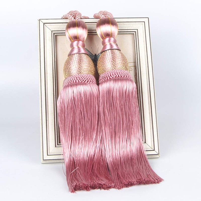 EleCharm 1 Pair Simple Elegant Curtain Cord Tie Drape Holdback