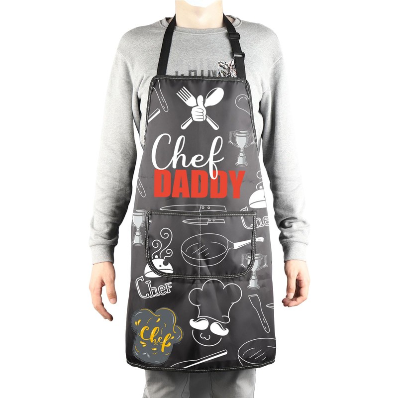 BNQL Chef Daddy Apron for Dad Chef Gift Dad Kitchen