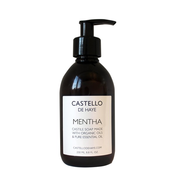 Castello de Haye, Mentha Castile Soap, Organic Oils, 250ml