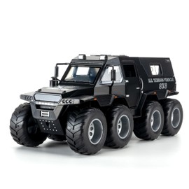 Therina Toy Pickup Truck Model 1/24 Black Alloy Collectibles Die-cast Vehicles with Sound and Light
