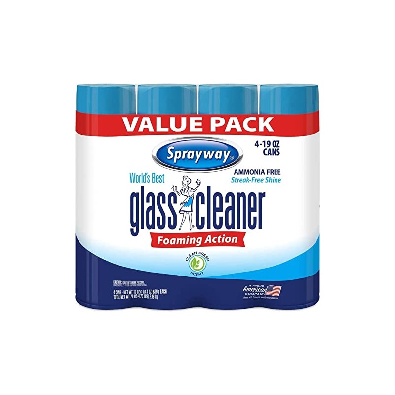 A Product of Sprayway Glass Cleaner (19oz, 4pk.)
