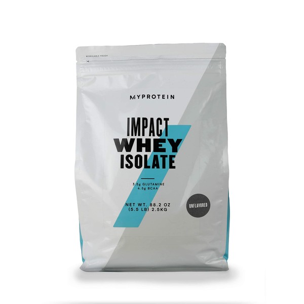 Myprotein Impact Whey Isolate Protein Powder (Unflavored, 5.5 Pound (Pack of 1))