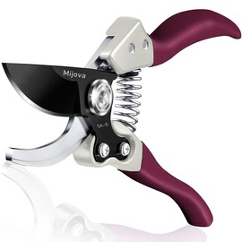 Professional Pruning Shears, Heavy Duty Garden Scissors & Flower Trimmers, Ultra Sharp Japanese SK5 Blade, Ergonomic Handle, Garden Pruners with Arthritis, Perfect Gardening Clippers (purple)