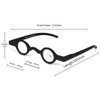 Inlefen Unisex Mini Round Frame Spring Hinge Reader Presbyopic Glasses,