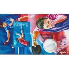 Central African Republic miniature sheet 1331 (complete. issue) unmounted mint/never hinged ** MNH 2015 Table Tennis (Stamps for collectors) Tennis/Tabletennis