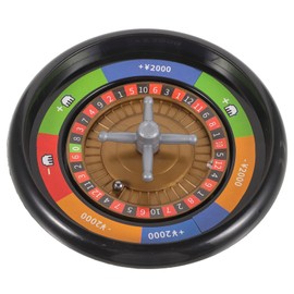 Vaguelly Partes del Juego De Póquer Fiesta De Cumpleaños Juego Rueda De Póquer Ruleta De Mesa Tablero De Ruleta Rueda De Póquer Juego De Fiesta Adulto Padre-Hijo Rueda Giratoria El Plastico