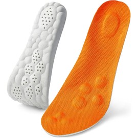 Steppers Massage Insoles for Men Women, 4D Cloud Memery Foam Steppers Insole with Arch Support, Suitable for Relieve Foot Fatigue (Men 12-13)