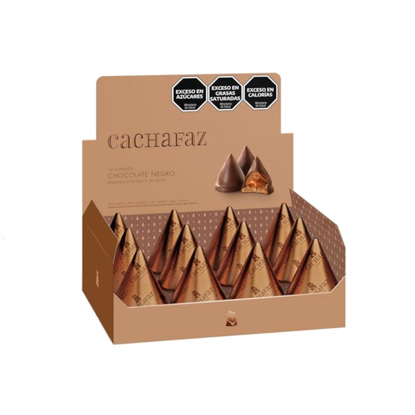 Cachafaz Dulce de Leche Conitos Cone Cookies Filled with Creamy