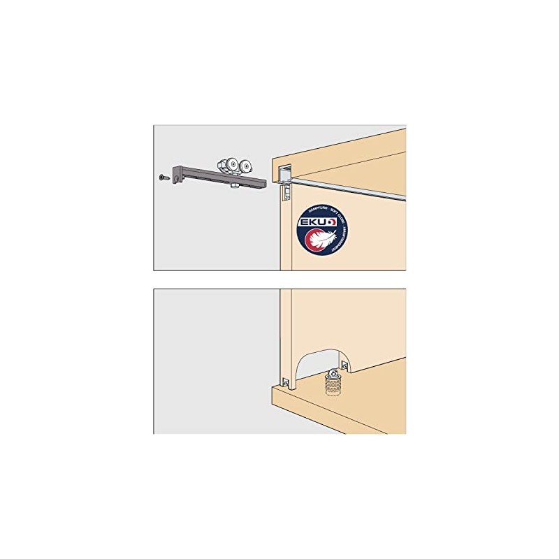 HAWA Clipo 36 HM IS Sliding Door Fitting for 1