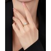 Moissanite Promise Rings for Her, 1CT Twisted Engagement Rings for