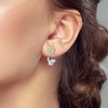 LAZA 925 Sterling Silver Stud Earrings for Women Cat and