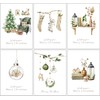 30 Eco Friendly Traditional Christmas Cards with Envelopes