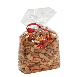 100pcs Clear Flat Cello/Cellophane Treat Bag Gusset Style Acrylic Coated Crisp Crystal 1.2 Mil Bag Good for Snacks Bakery Cookies Candies (11" X 14")