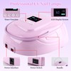 BOMOQING 126W Rechargeable UV LED Nail Lamp, Portable Cordless Nail