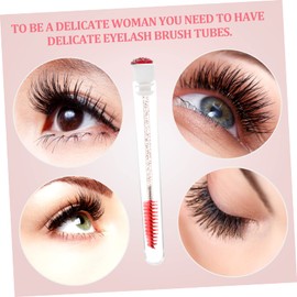 Healeved 3sets Double-ended Eyebrow Brush Micro Lash Brushes Eyelash Spoolie Tube for Mascara Wands 10pcs*3