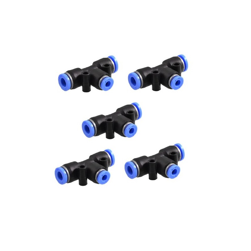 sourcingmap 5 Pcs 6mm to 4mm Quick Joint Air Pneumatic