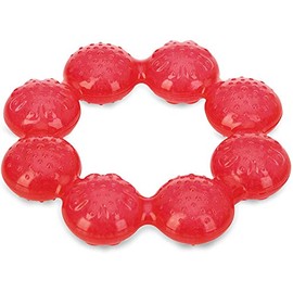 Nuby Pur Ice Bite Soother Ring Teether (1 Count, Red)