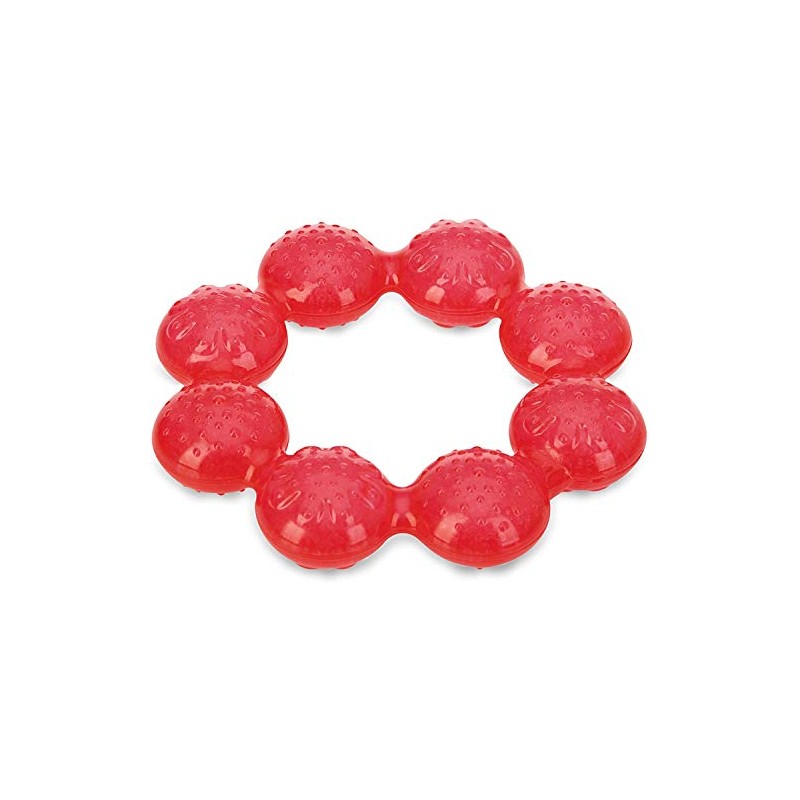 Nuby Pur Ice Bite Soother Ring Teether (1 Count, Red)
