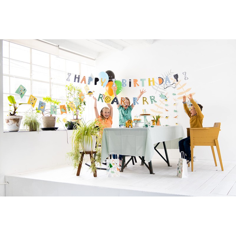 Folat 68304 Cupcake Decoration Set Dino Roars 12-Piece Multi-Coloured