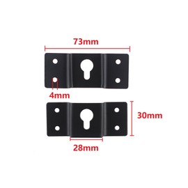 Small Speaker Brackets Bracket Wall Universal DIY 70 mm X 30 mm Screws 8 Pieces Included (Set of 1)