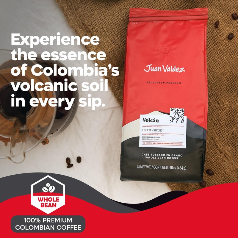 Juan Valdez Volcan Whole Bean Coffee - Dark Roast |