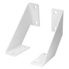 QWORK® Pack of 2 White Shelf Brackets, Shelf Brackets, Heavy