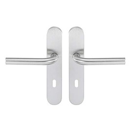 Bricard 666457 Set Stainless Steel Handles on Tempo Pop Chamber Plate, Interior Door with Key