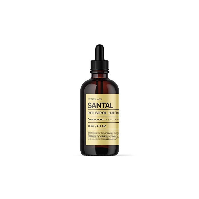 sesneslabs Santal Diffuser Oil, Niche Scent, Luxury Amber Coco Vanilla