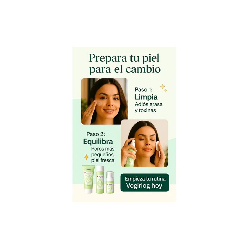 Kit Skincare Antiacné Vogirlog 5 Pasos Control Grasa