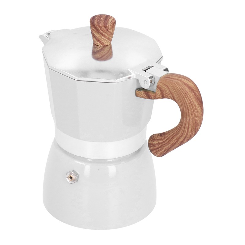 150ML Practical Aluminum Coffee Maker Octagonal Moka Coffee Pot for