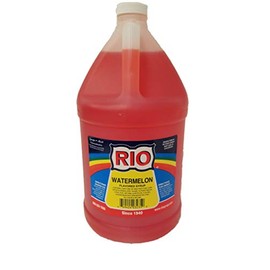 Premium Watermelon Flavored Snow Cone Syrup, 1 Gallon Ready to Use, By Rio