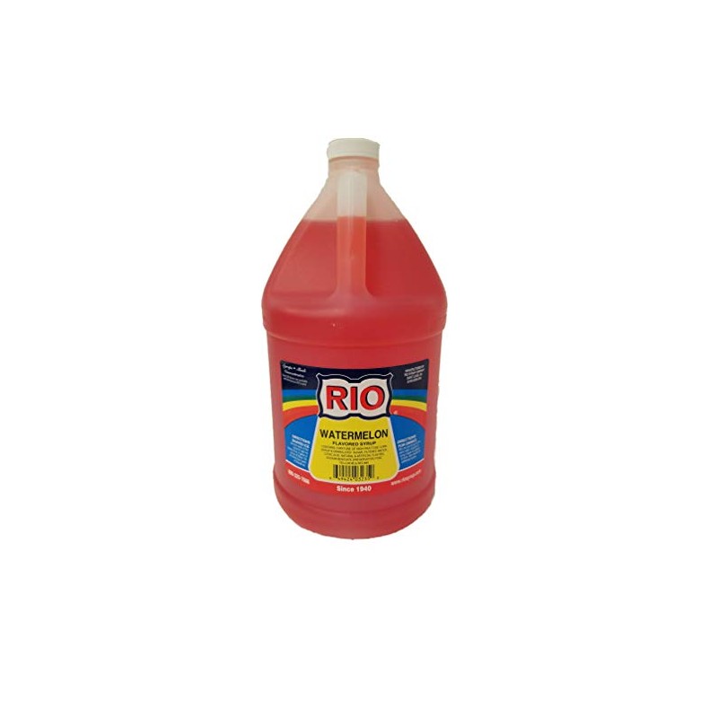 Premium Watermelon Flavored Snow Cone Syrup, 1 Gallon Ready to