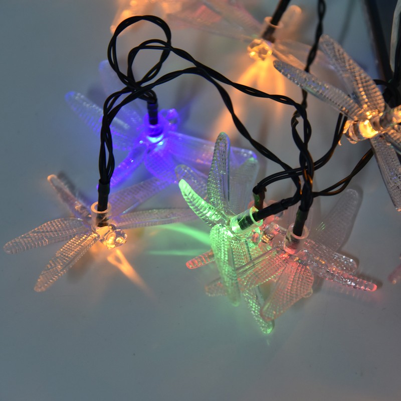 Dragonfly Light String Solar Powered IP44 Waterproof 2 Modes 30