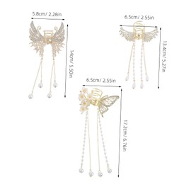 minkissy 3pcs Elegant Hair Clips with Tassel Pendant Stylish Barrettes for Women Lightweight and Strong Grip Hair Accessories for Daily Wear and Special Occasions
