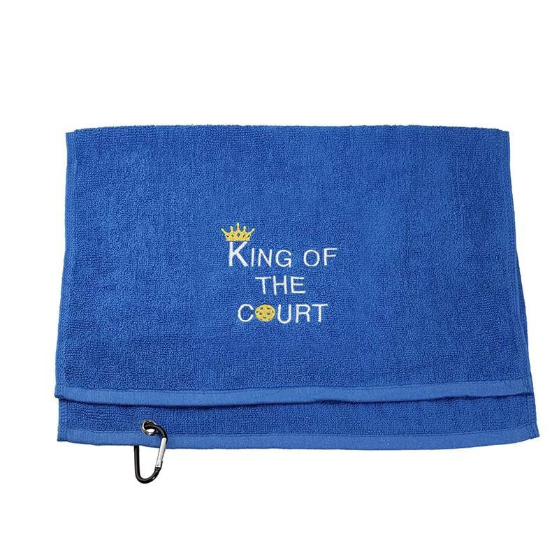 Embroidered Pickleball Towel Gift King/Queen of The Court Pickleball Towel