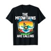 Snowboard Lover Mountain Skier The Meowtains Are Calling cat T-Shirt