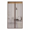 Striped Brown Magnetic Screen Door Mosquito Net 100x210cm