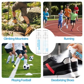 Jiffine Deodorizing Shoe Spray for Smelly Shoes, 3oz – Odor Eliminator for Shoes, Gear & Workout Mats, Shoe Deodorizer, Gym Equipment & Yoga Mats (No scent)