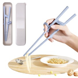 BRYDGEMURA Nursing Chopsticks, Orthopedic Chopsticks for Adults Rehabilitation Training Tableware, Anti-Slip, Anti-Wobble, Right Handed, Suitable for Children/Rehabilitation
