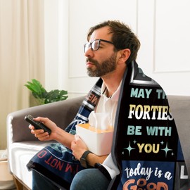 Kesidilo 40th Birthday Gifts for Him, 1985 Birthday Blanket, 40th Birthday Gifts for Men Funny, Mens 40th Birthday Gift Ideas, 40 Year Old Gifts for Men