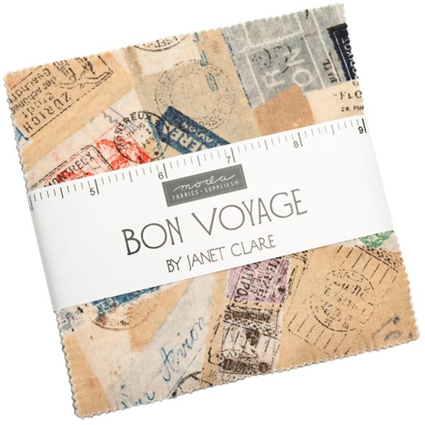 Bon Voyage Charm Pack by Janet Clare; 42-5" Precut Fabric