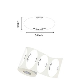 300Pcs Food Labels Kitchen Labels for Food Containers 2 x 1 Inch Removable Freezer Pantry Canning Labels Water Oil Tear Resistant Labels for Restauran Frige, Jam, Mason Jars Containers