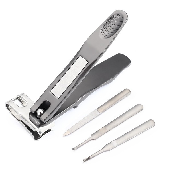 Roucerlin 360° Rotating Nail Clippers for Seniors with File &