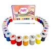 MEBY Textile Paint Set – 24 Colours x 25 ml,