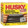 42 gal Poly-America HK42WC032B-M Black Husky 3-Mil Contractor Trash Bag,